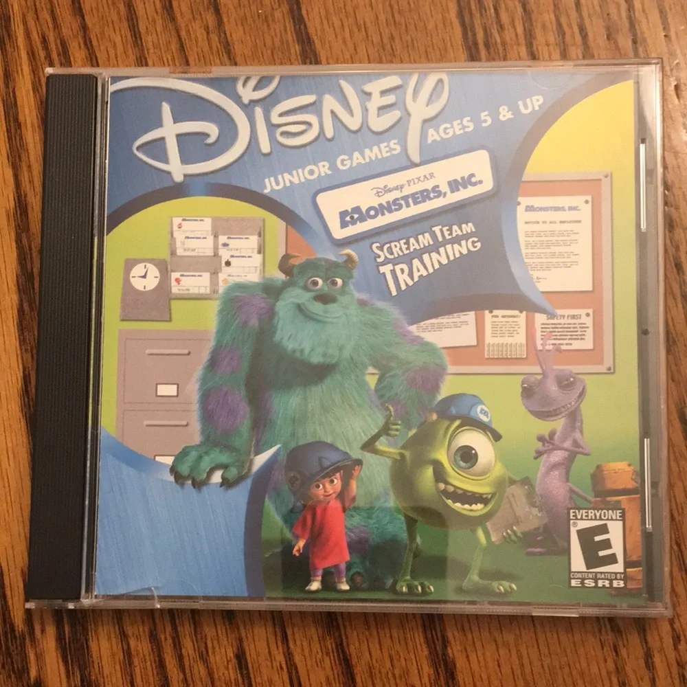 Disney monster inc PC video game CD rom windows 95/98 Vintage